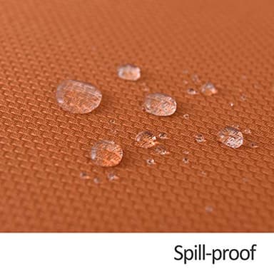 maxmill Textured Rectangular Tablecloth Water Resistance Antiwrinkle Spillproof Soft Jacquard Table Cloth for Dining Room, Buffet Banquet Parties and Holiday Dinners, 60 x 104 Inch, Rust - Image 5