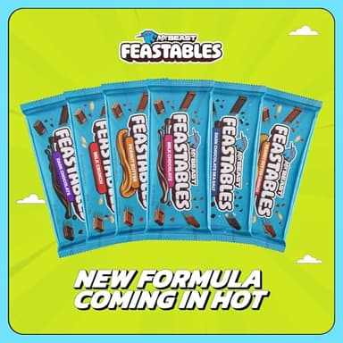 Feastables Almond Milk Chocolate KING Size Chocolate Bar, 2.1oz (60g), 10 count - Image 6