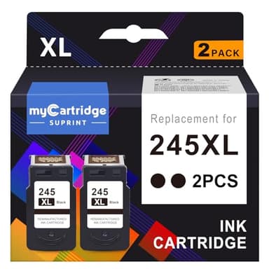 245XL Ink Cartridges Replacement for Canon 245XL Black Ink Cartridges 245 XL 245XL PG-245XL High Yield Compatible with Pixma TR4520 MG2522 MX492 MX490 TR4500 Printer 245XL Black Ink - Image 1