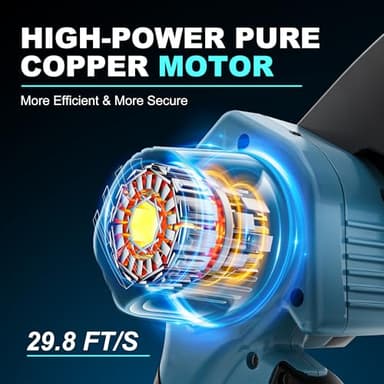 NaTiddy Mini Chainsaw Cordless,6 Inch Electric Chainsaw Cordless with Auto Oiler,Powerful Handheld Battery Chainsaw for Wood Cutting, Tree Trimming (Included 2 Batteries, 2 Chains) - Image 3