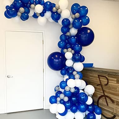 Voircoloria 130pcs Navy Blue Balloons Different Sizes 18" 12" 10" 5" Dark Blue Balloons for Birthday Graduation Baby Shower Anniversary New Year Party Holiday Decorations - Image 6
