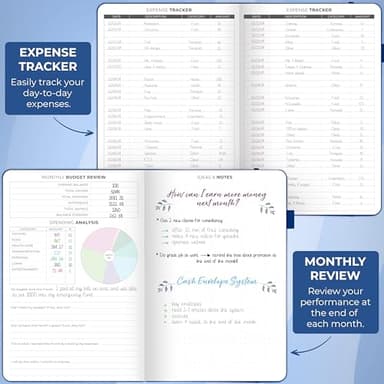 Clever Fox Budget Planner - Expense Tracker Notebook. Monthly Budgeting Organizer, Finance Logbook & Accounts Book, Bill Tracker, A5 (Royal Blue) - Image 4