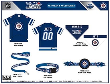 NHL Winnipeg Jets Jersey for Dogs & Cats, Small. - Let Your Pet Be A Real NHL Fan! - Image 4