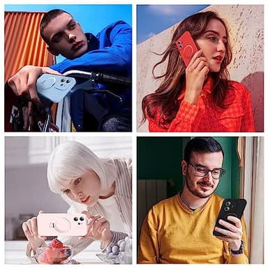 SKYLMW Designed for iPhone 11 Case with Magnetic Invisible Stand Compatible with Mag-Safe Military Drop Tested Shockproof Silicone Phone Cases for Women Men 6.1'', Grey - Image 6