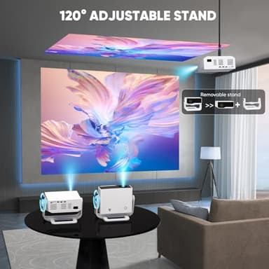 Wielio Projector with WiFi and Bluetooth, 1000+ Apps Installed, Electronic Focus & Auto Keystone, Low Fan Noise, Zoom, Native 1080P 4K Support Portable Mini Video Projector Outdoor Indoor - Image 9