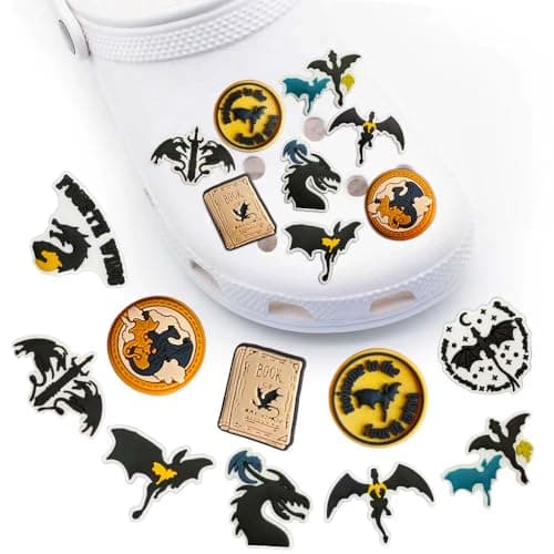 Shoe Charms Dragon Shoe Accessories Charms for Adults Book Lover Gifts Fantasy Novel Shoe Decoration - Image 1