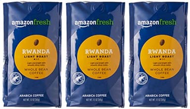 Amazon Fresh Direct Trade Rwanda Whole Bean Coffee, Light Roast, 12 Ounce (Pack of 3) - Image 9