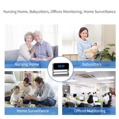 DuboCam Camera Clock - Full HD 1080P Wireless Camera - Secret WiFi Nanny Cam for Indoor Security - Night Vision - Cloud Storage - Image 6