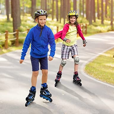MammyGol Adjustable Boys Inline Skates for Kids with Light up Wheels,Flashing Beginner Roller Skates Blades Toddler and Girls Size 1-4 - Image 7