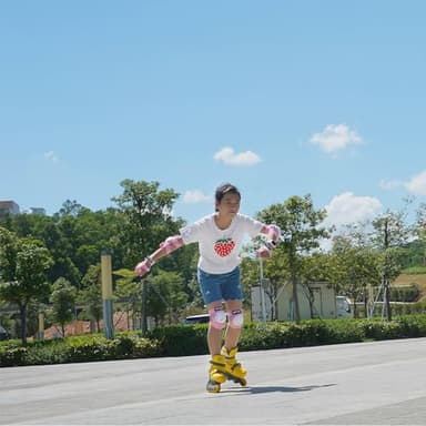 Youth/Kids Knee Pads Elbow Pads Wrist Guards Protective Gear Set for 3-15 Years Child Roller Skates, Skateboard, Cycling, Inline Skating, BMX Bike, Balance Bike, Scooter Riding and Other Outdoor Sports - Image 7