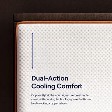Nectar Premier Copper Hybrid Cal King Mattress 14 Inch - Medium Firm Memory Foam - Steel Springs - Dual Action Cooling Technology - 365-Night Trial - Forever Warranty, White - Image 3