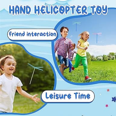 100 Pcs Flying Helicopter Toys Set, 50 Propeller+ 50 Rod,Hand Helicopter, Party Favors Outdoor Toy for Kids Ages 4-8, Gift Summer Outside Yard Activities Birthday Gifts 3 5 6 Year Old Girl Boys - Image 5