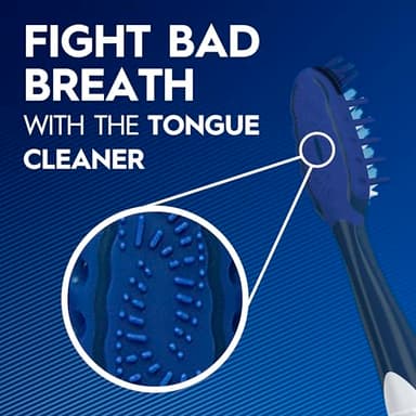 Oral-B Pro Health CrossAction Plaque Removal toothbrushes, 6 Count Toothbrush Soft, Deep Reach in Tight Spaces, Tongue Scraper Tooth Brush, Plaque Fighter, Gentle on Teeth, Gum stimulators - Image 5