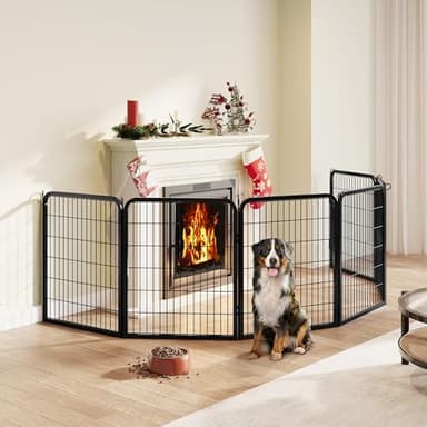 Yaheetech Dog Playpen Outdoor, 32 inch 8 Panels Dog Pen Indoor Heavy Duty Puppy Exercise Pen Metal Pet Fence for RV Camping/Yard/Garden - Image 3