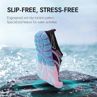 ATHMILE Hiking Barefoot Water Shoes for Women Men Beach Swim Aqua Pool River Quick Dry Athletic Wide Toe Outdoor Sport Kayaking Boating Rock Climbing Yoga Lake - Image 3