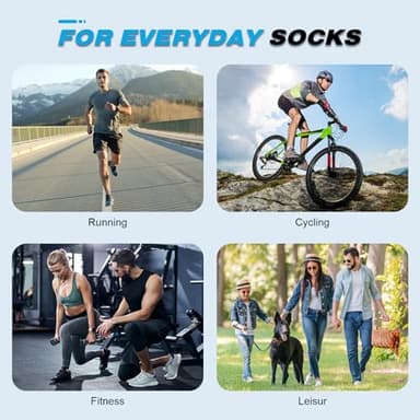 Cirorld Mens Ankle Running Socks, Athletic Cushioned Low Cut Moisture Wicking Cotton Short Sports Socks, 6 Pairs - Image 8