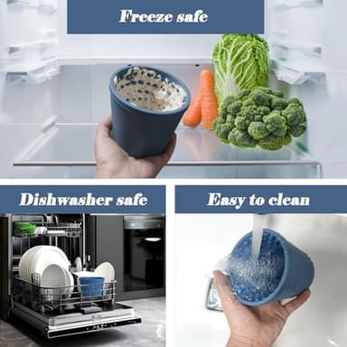 Dog Slow Feeder Lick Bowl, Non-Slip Slow Dog Eating Bowl, Long Lasting Silicone Anti-chocking Treat Dispenser, Easy to Clean & Durable Pet Dish (M) - Image 6