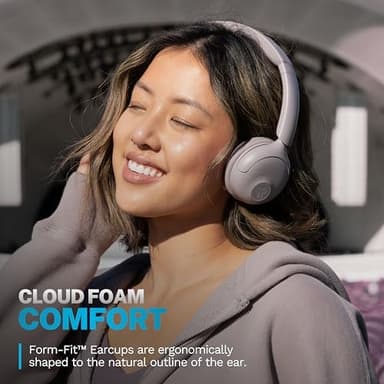 JLab Go Lux ANC Wireless Headphones, Mauve, Hybrid Active Noise Cancelling, Premium On-Ear Bluetooth Headset, Customizable Sound, Be Aware Mode, Cloud Foam Comfort, Multipoint Connection - Image 7