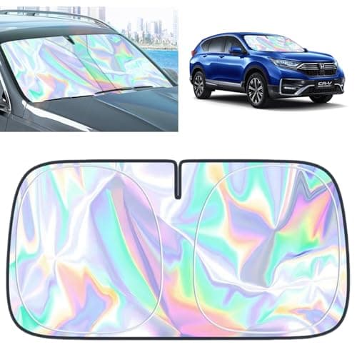 for Honda CRV Windshield Sun Shade - Foldable Windshield Cover Sun Shade CRV 2007-2025 Accessories Protect Car from Sun Rays Overlapping UV Reflective Window Sunshad - Image 1