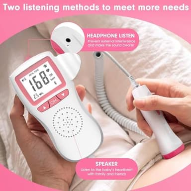 Bags for fetal Heartbeat Doppler Pregnancy Accessories Portable Baby Monitor Heartbeat Bag Easy to Use at Home G2 - Image 3
