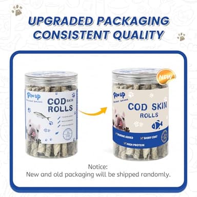 PAWUP Cod Skin Rolls Dog Treats Natural High Omega 3 Dog Snacks, Single Ingredient Cod Skin Chews for Small Dogs w/Taurine, 8 oz - Image 9