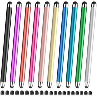 Stylus Pen for Touchscreen,10 Pack Stylus 2 in 1 Capacitive Apple Pen ipad Stylus Pencil Universal Stylus Pen for iPad iPhone Android Phone Samsung Galaxy Tablets Laptops Chromebook All Touch Screens - Image 1