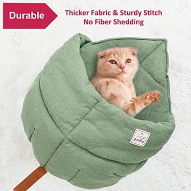 MOLEDINO Pet Cat Sleeping Bag, Cute Cat Cave Bed Hideaway for Indoor Cats Washable Covered Cozy Soft Warming Durable Fabric Burrow Napper Pocket Nest Snuggle Sack for Puppy Kitten - Image 4