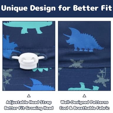 Baby Sun Hat for 0-6 Months - Infant Bucket Hat for Beach, Boy - Image 4