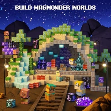 GobiDex 100PCS Magnetic Building Blocks Game-Based Build Magwonder World with Magnet Construction Toys STEM Sensory Gift for Boys Girls Birthday - Image 8