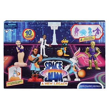 Moose Toys Space Jam: A New Legacy - 2" Collectible 10 Pack Mini Figures with Basketball Bases | Amazon Exclusive, Multicolor (14616) - Image 3