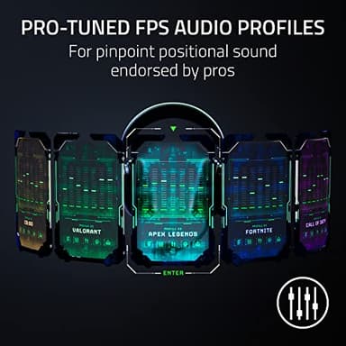 Razer BlackShark V2 Pro Wireless Gaming Headset 2023 Edition: Detachable Mic - Pro-Tuned FPS Profiles - 50mm Drivers - Noise-Isolating Earcups w/Ultra-Soft Memory Foam - 70 Hr Battery Life - Black - Image 6