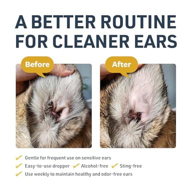 Veterinary Formula Clinical Care Ear Therapy, 8 oz. – Cat and Dog Ear Cleaner – Helps Soothe Itchiness and Clean The Ear Canal of Debris and Buildup - Image 3
