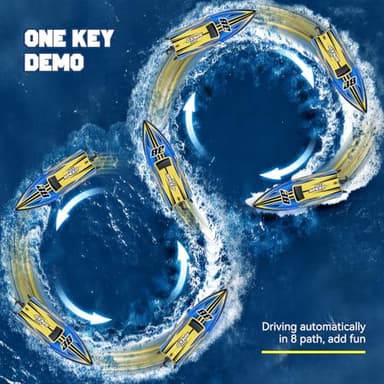 TOPCHOIC Brushless RC Boat 30+MPH, Big Remote Control Boats for Adults and Kids, Fast Racing Boat with Self-Righting, LED Lights, Waterproof, RTR, Sailboat for Lake, River, Saltwater and Pools - Image 6