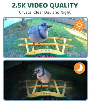 HIXX Smart Bird Feeder with Camera, Lifetime Free AI Bird Species Recognition, Solar-Powered Video Birds Feeder for Outdoors with HD Camera, Mounts Anywhere (Green) - Image 9