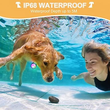 Dog Collar Light, 4 Modes Dog Lights for Night Walking, Rechargeable LED Pet Collar Light for Nighttime Clip on, IP68 Waterproof Pet Walking Accessories-2 Pack(Black) - Image 3