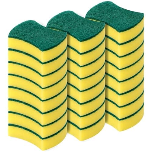 Kitchen Cleaning Sponges,24 Pack Eco Non-Scratch for Dish,Scrub Sponges - Image 1