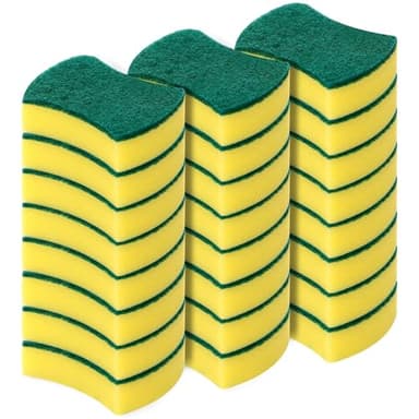 Kitchen Cleaning Sponges,24 Pack Eco Non-Scratch for Dish,Scrub Sponges - Image 1