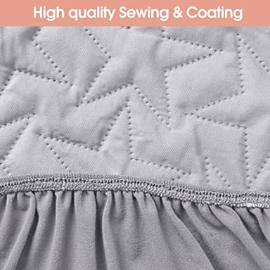 Waterproof Crib Mattress Protector Pad - 2-Pack Fitted Sheets - Soft Quilted Toddler Mattress Covers for Standard Baby Crib - Image 3