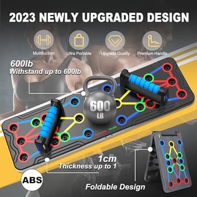 Foldable push-up rack for portable strength training, sturdy and stable equipment for men's and women's home gym workouts. - Image 6