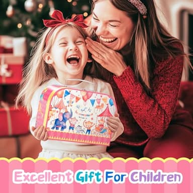 61Pcs Tea Party Set for Little Girls, Dreamland World Tea Set Toys Including Dessert, Cake Stand & Carrying Case, Kids Kitchen Pretend Play for 3 4 5 6 Year Old Girl Birthday Gifts - Image 8