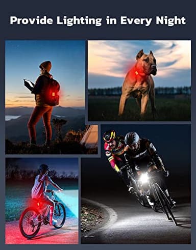 Zewdov Bike Lights for Night Riding, USB Rechargeable Bike Lights Front and Back, Waterproof IP65 Bicycle Light, 4+6 Modes Bike Headlight and Tail Light Set,1.5 Hrs Fast Charging, Easy to Install - Image 6