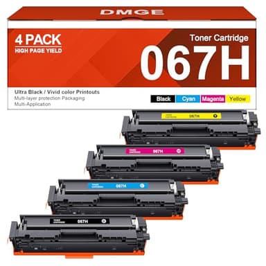 067H 067 Toner Cartridge Set MF654Cdw MF656Cdw - High Yield Replacement for Canon 067, for Canon MF656cdw Toner Cartridges, for Color ImageClass MF656Cdw LBP632Cdw MF654Cdw MF653Cdw LBP633Cdw (4 Pack) - Image 1