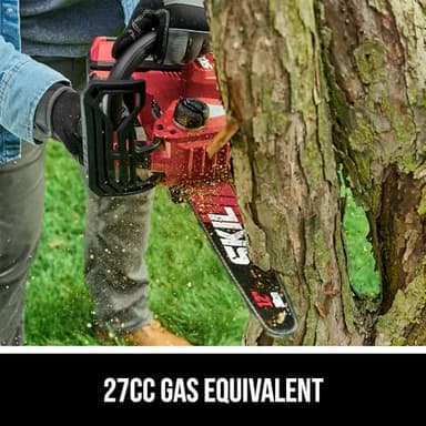 SKIL PWR CORE 40 Brushless 40V 12" Top Handle Chain Saw Kit Including 2.0Ah Battery and Charger-TH1200C-11 - Image 2