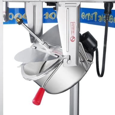 Pop Heaven Popcorn Machine - 12oz Stainless-Steel Kettle, Reject Kernel Tray, Warming Light, and Accessories by Great Northern Popcorn (Blue) - Image 5