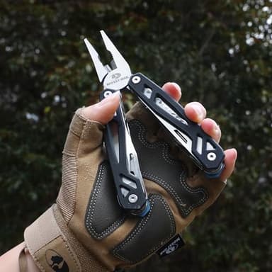MOSSY OAK Multitool, 21-in-1 Stainless Steel Pocket Knife with G10 Handle, Screwdriver Sleeve, Self-locking Pliers with Sheath-Perfect for Outdoor, Survival, Camping, Hiking, Simple Repair - Image 2