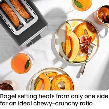 Chefman 2 Slice Toaster, 7 Shade Settings, Removable Crumb Tray, Thick Bread and Bagel Toaster with Defrost and Cancel Buttons – Black - Image 4