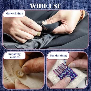 37PCS Sewing Tool Set, Needle and Thread Kit, Needles Thread Hand Repair Tools, Embroidery Tool Kit, Sewing Needle Kit Set for Home, DIY Craft Kit for Beginners - Image 7