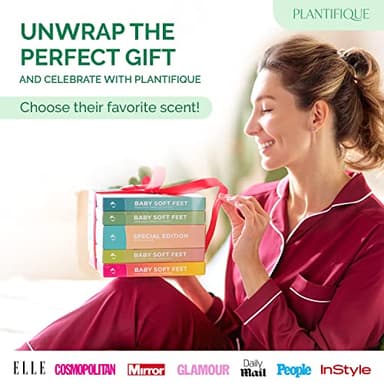 PLANTIFIQUE Foot Peeling Mask 4 Pack | Dermatologically Tested Repairs Heels & Removes Dry Dead Skin for Baby Soft Feet | Exfoliating Foot Peel Mask for Dry Cracked Feet - Image 6