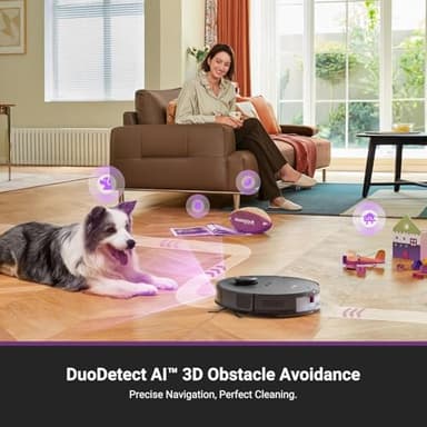 Eureka E20 Plus Robot Vacuum and Mop Combo, Robot Vacuum Cleaner with Bagless Self Emptying Station, 45-Day Capacity 8000Pa Suction and Anti Hair-Tangling Brush App Control LiDAR Navigation - Image 7