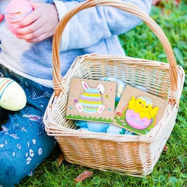 4 Pack Easter Wooden Puzzles for Kids Toddler Easter Basket Stuffers Toys Gifts Party Favor Boys Girls Classroom Exchange Toys - Image 7